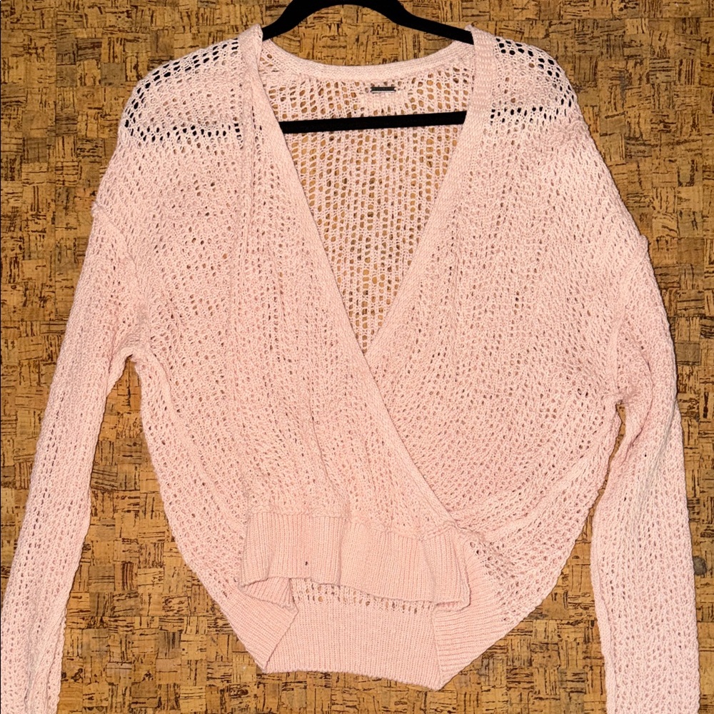 Billabong Light Pink V-Neck Sweater
